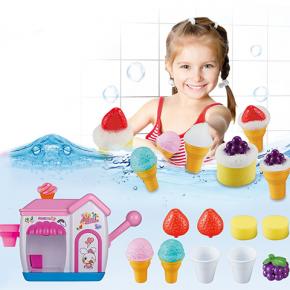 8366-9A Pink Ice Cream Foam Maker Bath Toys