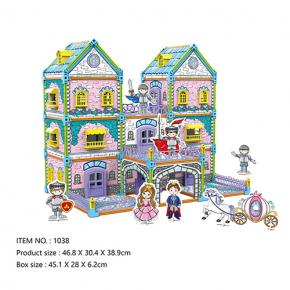 DIY Art and Craft Painting Castle Building Playhouse 266pcs