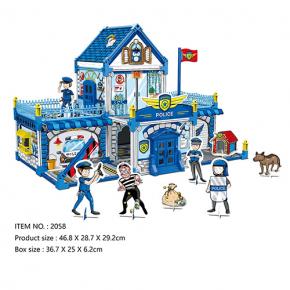 DIY Art and Craft Painting Building Playhouse Police Station 170pcs