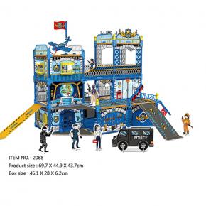 DIY Art and Craft Painting Castle Building Playhouse Police Department 238pcs