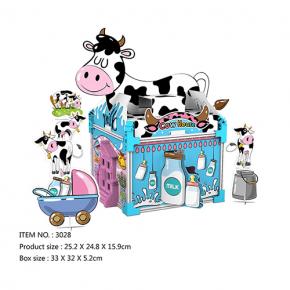 DIY Art and Craft Painting Building Cow Playhouse 56pcs