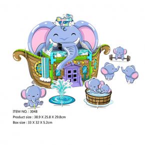 DIY Art and Craft Painting Building Elephant Playhouse 67pcs 