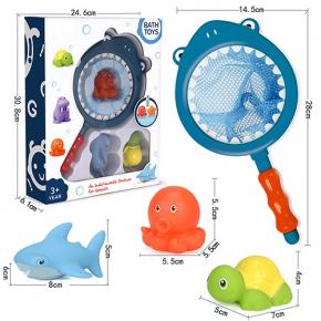 Bath Toys Fishing Games Swimming Shark Water Table Pool Bath Time Bathtub Tub Toy Bathroom Fish Set