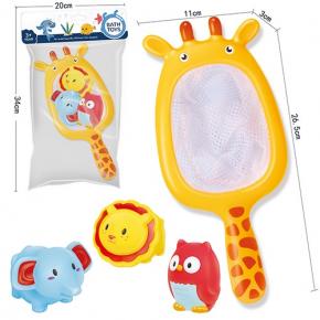 Bath Toys Fishing Games Swimming Giraffe Water Table Pool Bath Time Bathtub Tub Toy Bathroom Fish Set 4PCS