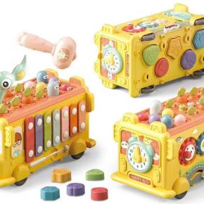 Early Educational Toy Multifunction School Bus Baby Activity Montessori Toys for Children